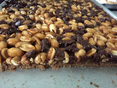 Chocolate and peanut butter go great together in these treats