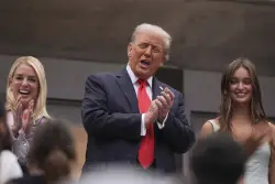 Early Addition: That wasn't a Honey Deuce in Trump's mouth at the US Open