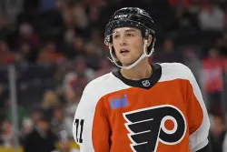 Tyson Foerster suffered elbow infection, Flyers are waiting to see how long it will take to clear