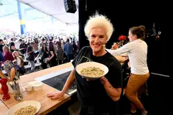Food Network star Anne Burrell joked about doing Meghan Markle’s show